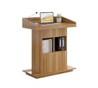 ZJHAHJY Podium Moderating The Speaker's Stand Conference Room Lectern Podium Stand Portable Extra Wide Double Drawer Lectern Teachers' Choral Lectern Minimalist Square Lectern Restaurant Welcome Desk