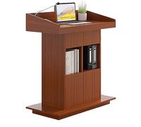 ZJHAHJY Podium Moderating The Speaker's Stand Conference Room Lectern Podium Stand Portable Extra Wide Double Drawer Lectern Teachers' Choral Lectern Minimalist Square Lectern Restaurant Welcome Desk