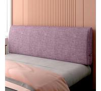 ZJHAHJY Rectangle Headboard Pillow Linen Bed Backrest Large Wall Mounted Headboard,Solid Color Wedge Pillowboard Reading Support Upholstered Daybed Bolster