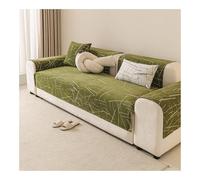 ZJHAHJY Soft Chenille Sofa Cover 1/2/3/4 Seater, Non Slip Sofa Slipcovers, Funny Fuzzy Uk Sofa Cover, Sofa Seat Covers, Couch Cover Sofa Protector for Dog Cat (Green,90x90cm)