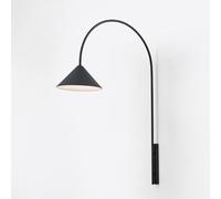 ZJHAHJY Vintage Gooseneck Sconce, Industrial Black Metal E27 Wall-Mounted Light, Farmhouse Indoor Lamp for Bedroom & Living Room