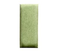 ZJHESXV 3.2 CM Thick Anti-Collision Wall Padding for Kids with Autism - Linen Fabric Peel and Stick Headboard, Padded Upholstered Wall Panels, 3D Decorative Wall Cushion for Bedroom(Green,10 PCS)