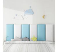 ZJHESXV Anti-collision Wall Cushion Self-Adhesive Upholstered Wall Padding 50 x 20 CM Bedside Anti-collision Soft Bag Peel and Stick Headboard Bedroom Wall Panels, Thickness 4 CM(Pink,4 pcs)
