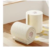 ZJHESXV Anti Collision Wall Padding, Headboard Panels for Wall Self-Adhesive 3D upholstered Wall Panels for Kids Autism Foam Cotton Table Corner Protectors for Headboard/Bedroom(Ivory,10m)
