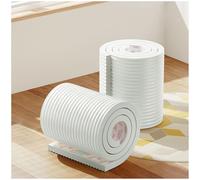 ZJHESXV Anti Collision Wall Padding, Headboard Panels for Wall Self-Adhesive 3D upholstered Wall Panels for Kids Autism Foam Cotton Table Corner Protectors for Headboard/Bedroom(White,8m)