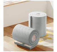 ZJHESXV Anti Collision Wall Padding, Headboard Panels for Wall Self-Adhesive 3D upholstered wall panels for Kids Autism Foam Cotton Table Corner Protectors for Headboard/Bedroom(Gray,5m)