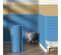 ZJHESXV Padded Wall Panels Self-Adhesive, 3D Anti Collision Wall Padding for Kids Autism, Widen 60 CM, DIY Peel and Stick Headboard Panels for Bedroom, Tatami, Nursery(Blue,W 60 x L 400 CM)