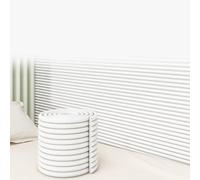 ZJHESXV Padded Wall Panels Self-Adhesive, 3D Anti Collision Wall Padding for Kids Autism, Widen 60 CM, DIY Peel and Stick Headboard Panels for Bedroom, Tatami, Nursery(White,W 60 x L 400 CM)