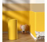 ZJHESXV Padded Wall Panels Self-Adhesive, 3D Anti Collision Wall Padding for Kids Autism, Widen 60 CM, DIY Peel and Stick Headboard Panels for Bedroom, Tatami, Nursery(Yellow,W 60 x L 1000 CM)