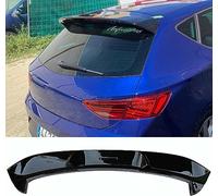 ZJHESXV Rear Roof Spoiler for Seat Leon MK3 5F FR 2012-2020, ABS Rear Trunk Roof Spoiler Lip Molding Tail Wing Car Exterior Accessories,A/Black