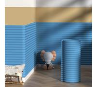 ZJHESXV Wall Cushion Padding for Kids Autism, Widen 60 CM Padded Wall Panels Self-Adhesive, DIY Peel and Stick Headboard Panels, Anti-Collision Wall Padding, Upholstered Wall Panels(Blue,60 * 200 CM)