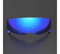 ZJHFDC Motorcycle Helmet Visor for Scorpion EXO Covert Combat, Windproof Anti Scratch Helmet Visor Replacement Motorcycle Accessories,normal-C Blue-plated