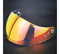 ZJHFDC Motorcycle Helmet Visor for Scorpion EXO-R420, Windproof Anti Scratch Helmet Visor Replacement Motorcycle Accessories,normal-F Aurora Red
