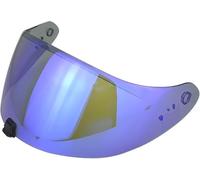 ZJHFDC Motorcycle Helmet Visor for Scorpion EXO-R420, Windproof Anti Scratch Helmet Visor Replacement Motorcycle Accessories,normal-E Tea Blue-plated