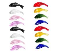 ZJHQQB 16pcs Glass Miniature Koi Fish Crystal Figurines for Fish Tank Decoration Small Aquarium Ornaments Goldfish Figurines for Doll House Landscape Scene Setup