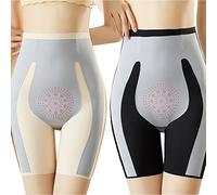 ZJHQQB 2 Pack Anti Chafing Shorts Women, Negative Ion Fat Burning Shapewear, Chub Rub Shorts Women, Tummy Control Butt Lift Without Trace 5d Suspension Pants
