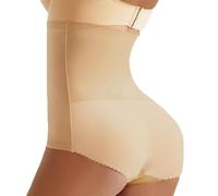 ZJHQQB 2 Pack Womens Mid-Rise Padded Hip Enhancer Shapewear, Mesh Breathable Butt Lifter Thicker Padded Bum Panties, Wave Lace Trousers Padded Knickers Body Shaper