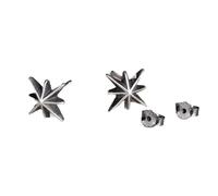 ZJHQQB 925 Sterling Silver Eight-Pointed Star Stud Earring Punk Gothic Jewelry Unique Ear Studs Accessories,