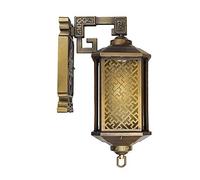 ZJHQQB American Classical Wall Lamp Antique Garden Waterproof IP54 Exterior European Vintage Wall Lantern Sconces Traditional Die-cast Aluminum Wall Light E27