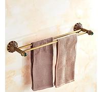 ZJHQQB Bathroom Shelves Antique All-copper Bath Towel Rack Bar Rail, High-end Bathroom Hardware Set, Retro Toilet Paper Holder, Coat Hook, Toilet Brush