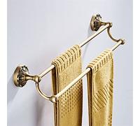 ZJHQQB Bathroom Shelves Antique Bathroom Accessories Set, Bronze Vintage Brass Hairdryer Holder, WC Paper Towel Rack, Ring Soap Basket, Robe Hook Grab