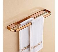 ZJHQQB Bathroom Shelves Rose Gold Full Copper Towel Rack, Towel Storage Holder Towel Rails, Towel Bar, Toilet Paper Holder, Bathroom Accessories Set