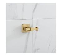 ZJHQQB Bathroom Shelves Towel Rail Brass Bathroom Accessory Towel Rack, Paper Holder Toilet Brush Holder, Towel Holder Hook Brushed Gold Bath Hardware Row Hook for Bathroom Kitchen