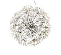 ZJHQQB G4 Globe During Lighting Fixturesadjustable Crystal Chandelier For Living Room Girls Room Dining Room,Orb Dandelion Chandeliers Ceiling Light,-Chrome 32