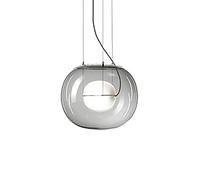 ZJHQQB G9 Nordic Designer Glass Chandeliers,Creative Personality Chandeliers,Model Room Dining Room Living Room Bedroom Bedside Bar-The outer soot is white 30 * 26cm