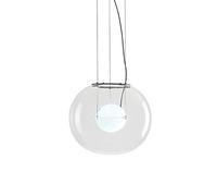 ZJHQQB G9 Nordic Designer Glass Chandeliers,Creative Personality Chandeliers,Model Room Dining Room Living Room Bedroom Bedside Bar-The outer light is white 30 * 26cm