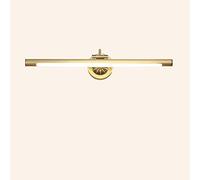 ZJHQQB High Brightness LED Mirror Light Copper Adjustable 240° Acrylic Lampshade Front Lighting Make-up Display Wall Lamp Bathroom Cool White Energy Saving Lamp Wall Sconce