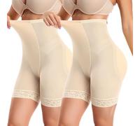 ZJHQQB Hip And Butt Padded Shapewear, High Waist Padded Bum Panties Lace Shapewear, Fake Buttock Underwear Padded Panties Boyshorts