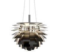 ZJHQQB Living Room Dining Room Bedroom Villa Stairwell Hotel Lobby Lighting,Nordic Designer Chandelier,E27 Denmark Pine Cone Lamp-Black. 48cm