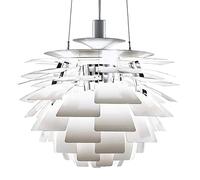 ZJHQQB Living Room Dining Room Bedroom Villa Stairwell Hotel Lobby Lighting,Nordic Designer Chandelier,E27 Denmark Pine Cone Lamp-White. 72cm