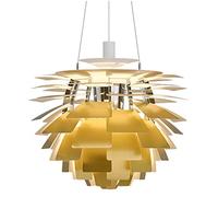 ZJHQQB Living Room Dining Room Bedroom Villa Stairwell Hotel Lobby Lighting,Nordic Designer Chandelier,E27 Denmark Pine Cone Lamp-Toho gold 60cm