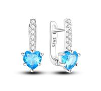 ZJHQQB S925 Sterling Silver Hoop Earrings for Women Girls Butterfly Star Moon Trendy Cute Earrings 5A Cubic Zirconia, ENZEBAOFU, the Heart of the Ocean,