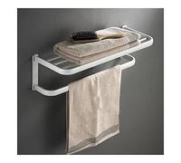 ZJHQQB Towel Rail Rack Rose Gold Bath Towel Bar, Bathroom Towel Rail, Brass White Black European Towel Rack Towel Holder, Antique Wall Mounted Clothes Holder for Bathroom Kitchen