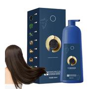 Zjhukfmc 500ml Caviar Hair Colour Cream, Hair Dye Natural Plant, Natural Hair Dye Shampoo, Protein Color Protecting Hair Dyeing Cream, Hair Coloring Cream, Bubble Plant Hair Dye Shampoo