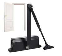 zjhukfmc Automatic Door Closer, Hydraulic Latch Opener with Anti-Function, Hydraulic Door Closing Mechanism, for Home Use, Cabinet, Commercial and Living Areas, Shower, Bathroom