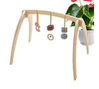 zjhukfmc Baby Activity Gym | Wooden Learning Toys with Rattle - Frame Activity Center Kids Gym Bar,for Kids Boys Girls Shower Birthday Indoor Outdoor Living Room Home Daily Travel