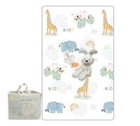 zjhukfmc Baby Floor Mat - Thick Foldable Waterproof Fence Design Pad,Toddler Play Mat | for Home Bedroom Living Room Nursery Children Sleep Education Crawling Outdoor Yard Park Garden Picnic