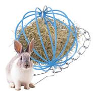 zjhukfmc Bunny Hay Holder | Hay Feeder Bunny Feeding Supplies,Chew Toys Suspending Metal Grass Feeding Ball, Pet Supplies Cage Accessories for Small Animals Hamster Chinchilla