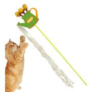 zjhukfmc Cat Fishing Toy, Colourful Ribbon Fishing with Feathers for Playing Seduction - Interactive Game with Long Tassels and String for Baby Cats All Breeds in the House