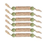 zjhukfmc Catnip Toy for Cats, Interactive Catnip Toy, Pack of 6 Interactive Fishing Rods for Hunting, Scratching, and Indoor Fun