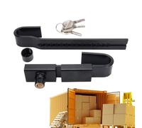 zjhukfmc Container Lock,Warehouse Door Lock with 3 Keys - Adjustable Steel Padlock for Transport Security Trailer Truck Loading Supermarket Logistics Cargo Door