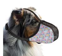 zjhukfmc Dog Muzzle | Adjustable Soft Mesh Muzzle with Bark Protection, Airy Mesh Protects Against Poaching, Anti Barking Licking, Allows Panting, Prevents Looting Puppy