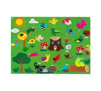 zjhukfmc Felt Story Board | DIY Felt Board for Storytelling | Preschool Educational Interactive Toy, Multifunctional Teaching Board for