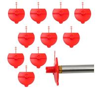 zjhukfmc Flat Jet Nozzles | Pack of 10 Reusable Extensions - Fan-Shaped Spray Nozzle Tips - For Bathroom Ceiling Door Frame Columns Home Outdoor Workshop