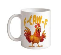 zjhukfmc Funny Coffee Cups - Cartoon Rooster Print Milk Drinking Cup - 350 ml Ceramic Decorative Coffee Cups | For Men Teenagers Children Friends Mothers Ladies Kitchen Holiday Party Bar