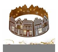 zjhukfmc Gingerbread House Christmas Tree Collar | Gingerbread House Christmas Tree Collar Led Skirt - Stand Reusable Holiday Supplies Ring for